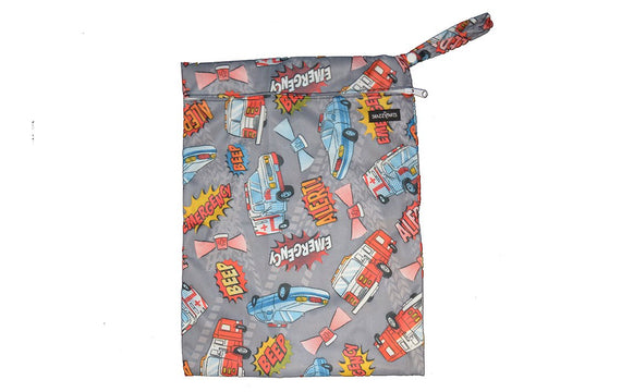 Snazzipants Waterproof Wet Bag Blue Circle
