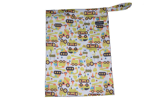Snazzipants Waterproof Wet Bag Blue Circle