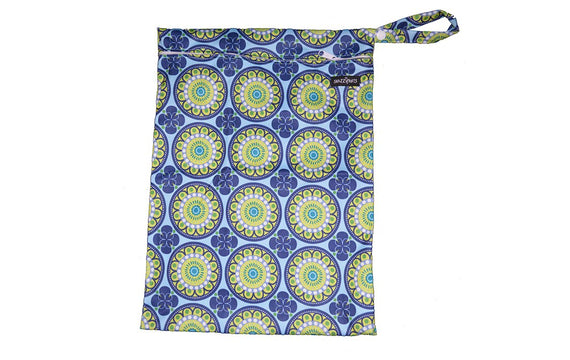 Snazzipants Waterproof Wet Bag Blue Circle