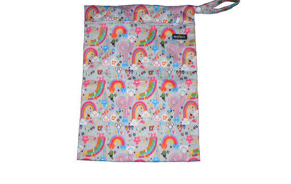 Snazzipants Waterproof Wet Bag Blue Circle