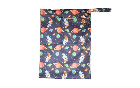 Snazzipants Waterproof Wet Bag Blue Circle