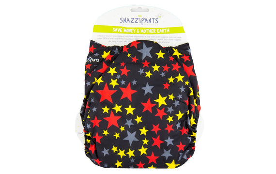 Reusable Daytime Cloth Nappy Star Front