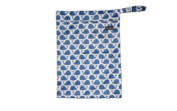 Snazzipants Waterproof Wet Bag Blue Circle